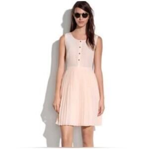 Madewell Blush Buttoned Midi Dress